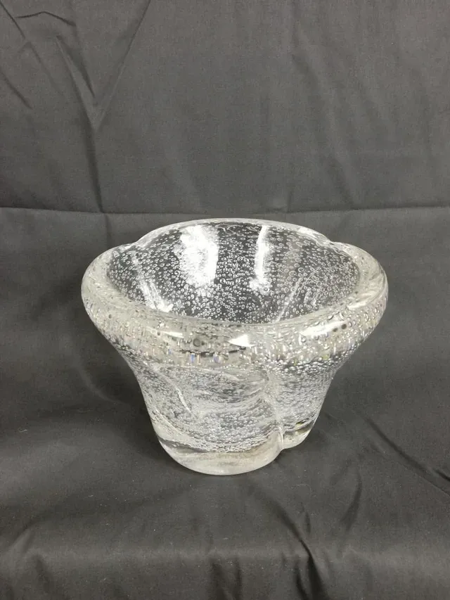 Vase en verre bullé Daum