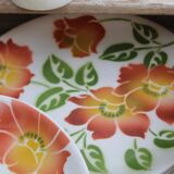 Set of 6 flat ceramic plates