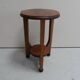Art Deco oak round sidetable