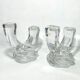 Par de candelabros de cristal. España, 1950s.