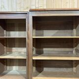 3-door mahogany wardrobe in Art Deco style from the 1950s, removable into 3 parts