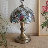 Tactile tiffany style table lamp - vintage