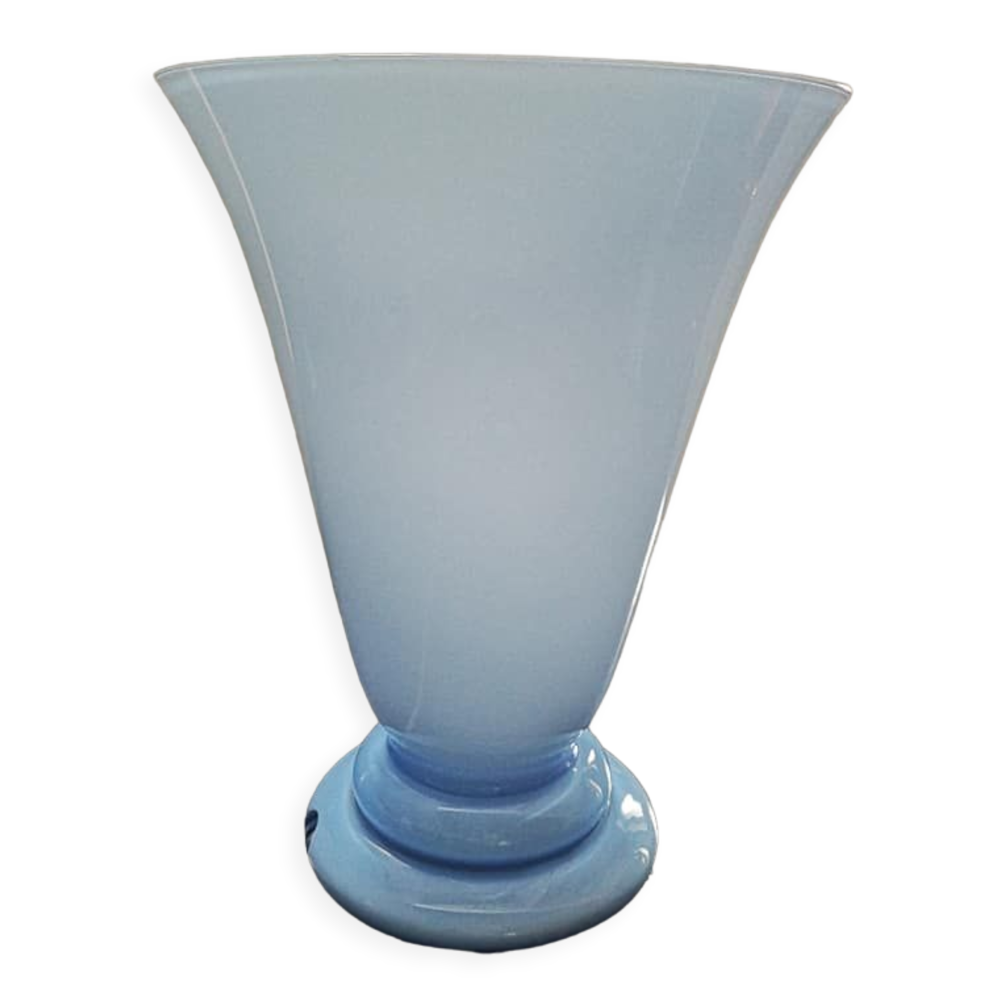 Antique table lamp signed in opaline 1930 Art Deco