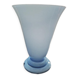 Lampe de table ancienne signée en opaline 1930 Art déco