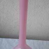 Pink opaline single-flower vase
