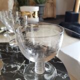 Old aperitif glasses and liqueur