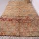 Peach Vintage Moroccan Rug 190 x 352 cm - Berber Wool Rug - Handmade Rug