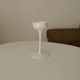 Vintage Scandinavian Ikea candlestick in Opaline.