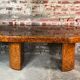 Bureau en loupe d'orme vintage 80'S
