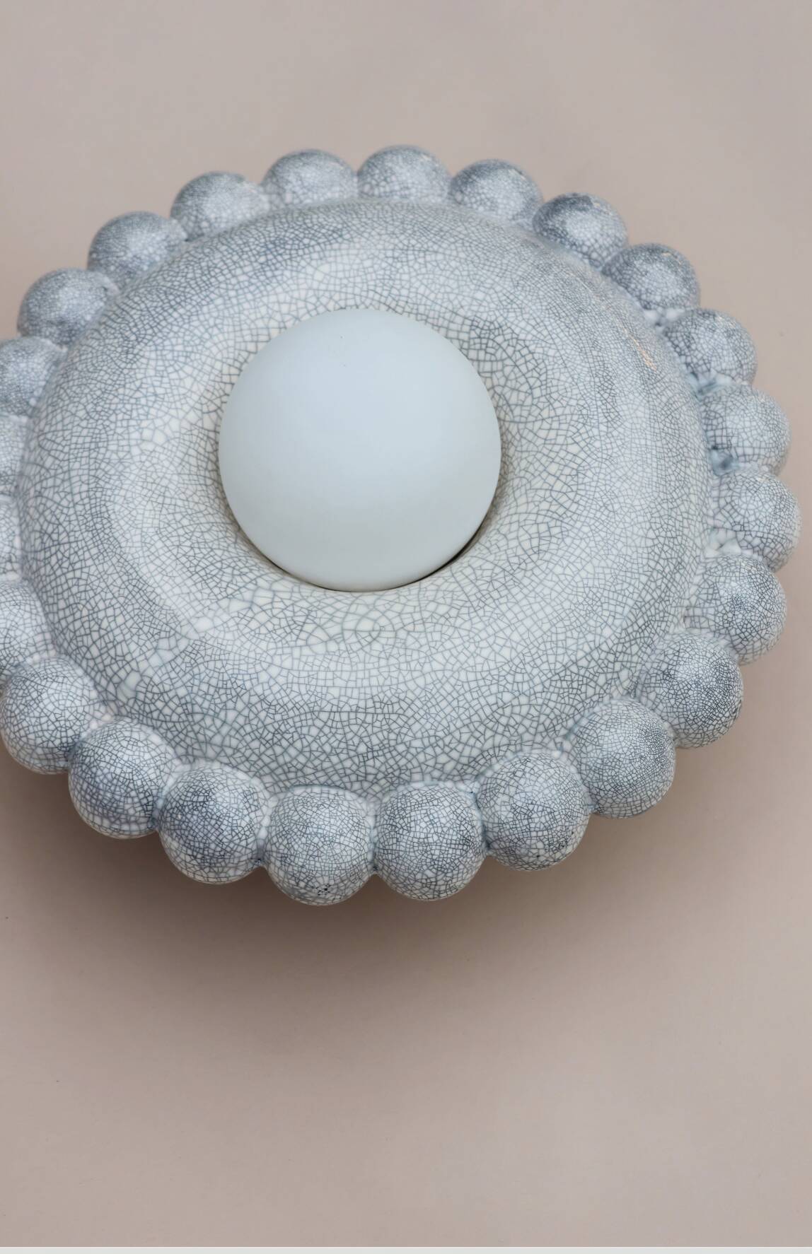 Luna Tall Raku Wall Lamp