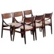 Dining Chairs in Rosewood by Vestervig Erikson for Brdr. Tromborg, 1960s, Set of 6