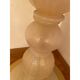 1990s Italian Venetian White and Gold Murano Glass Style Coffee Table