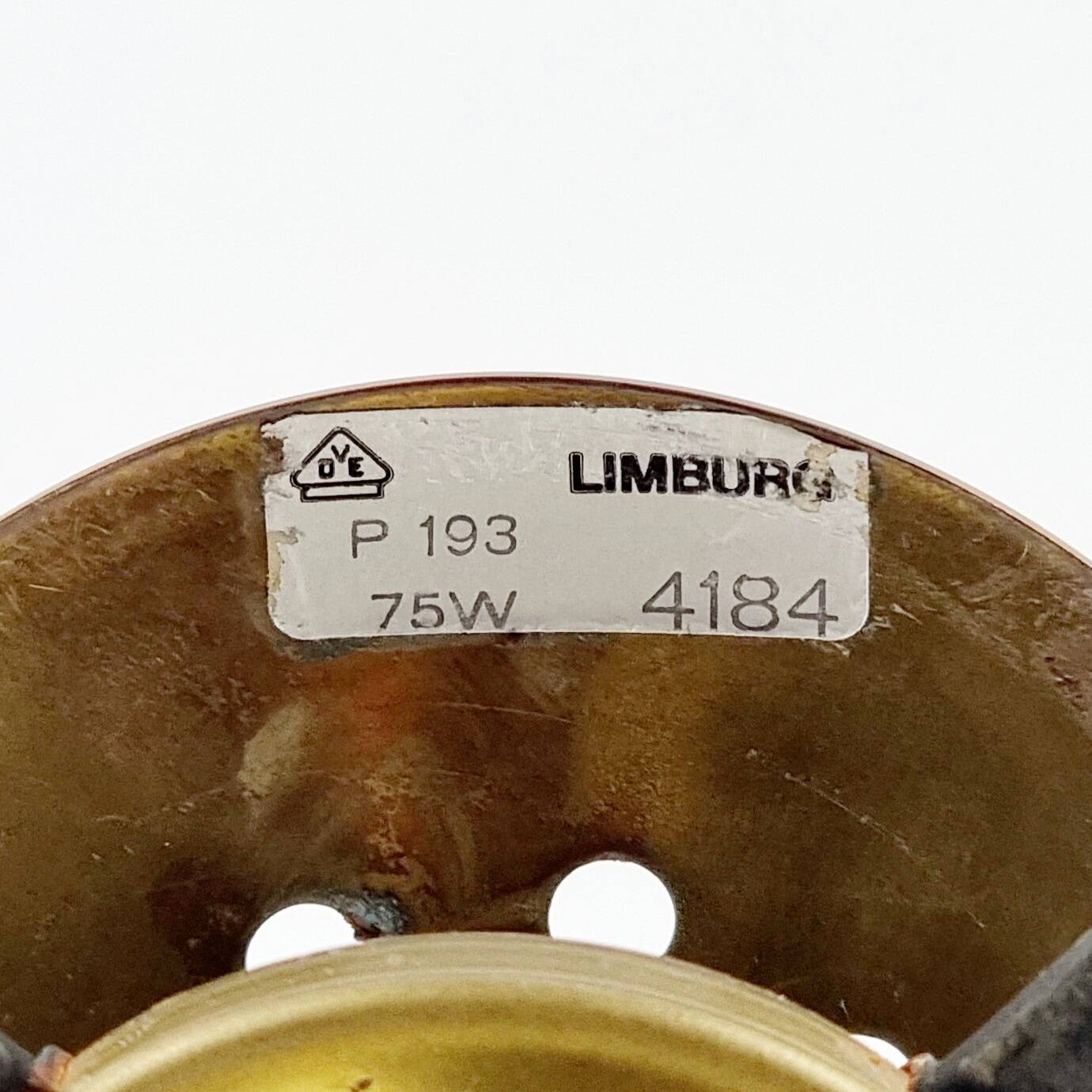 Mid-Century Glass Ceiling Light/Pendant from Limburg, Germany, 1960s