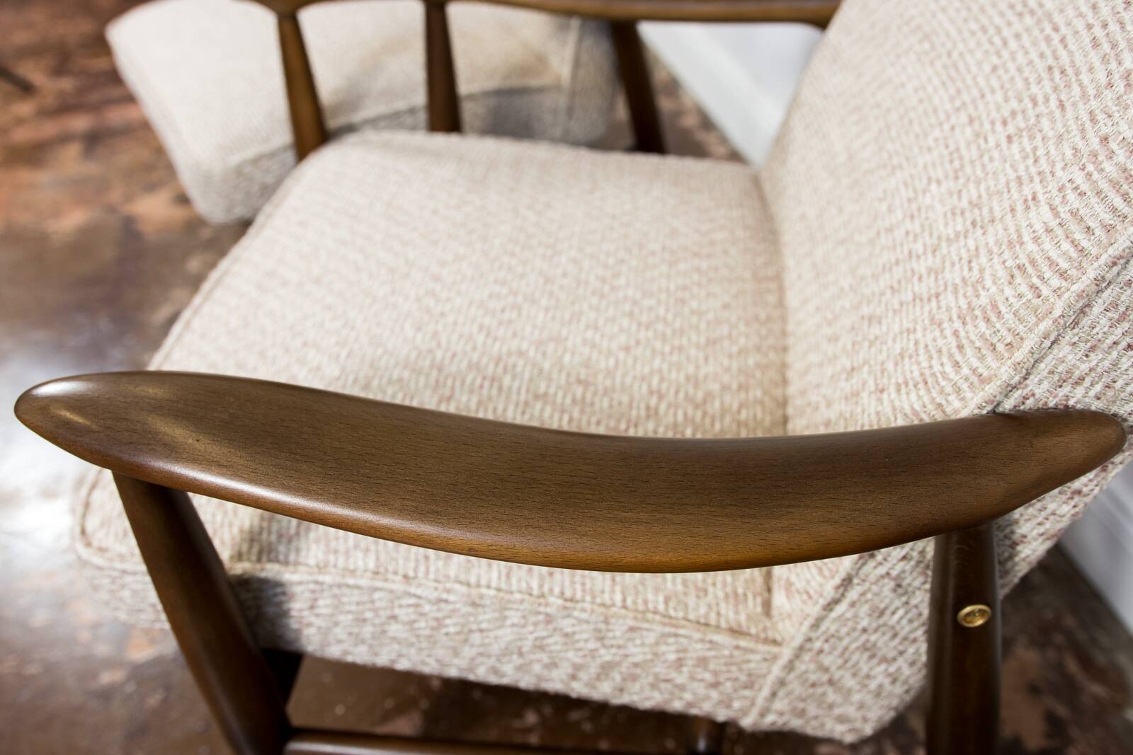 Pair of GFM-87 armchairs by Juliusz Kędziorek, GFM, Poland, 1960s