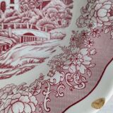 Set of 8 hollow plates landscapes iron earth