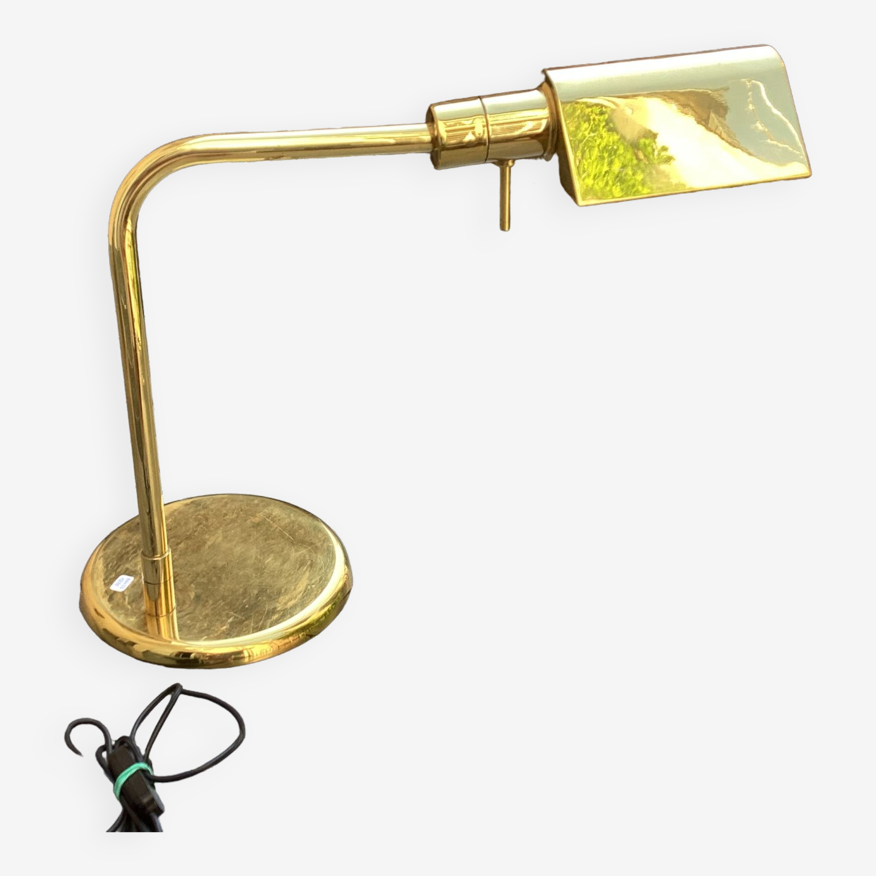 Lampe de bureau année 70, style Métalarte, vintage | Selency