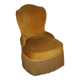 Velvet toad easy chair