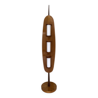 1960s wooden floor lamp