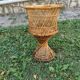 Porte plante rotin vintage