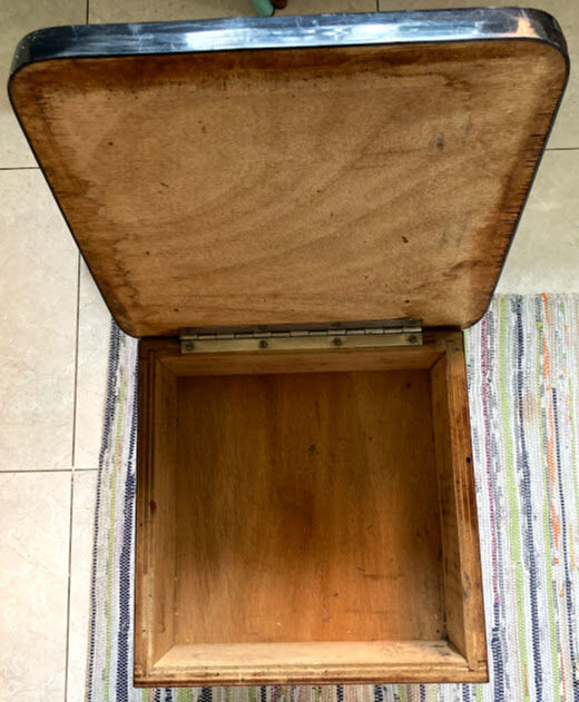 Vintage white formica chest