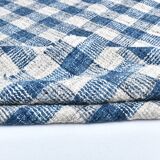 190x290cm İndigo blue kilim carpet. made with wool, Organic Wool Kilim