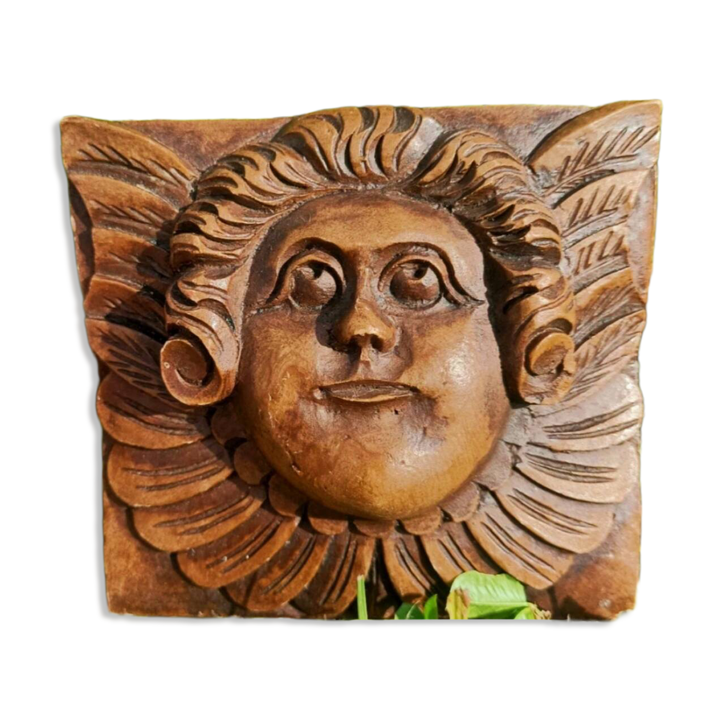 Bas relief bois sculpté