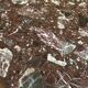 Table basse années 70 en marbre Breccia et Chrome