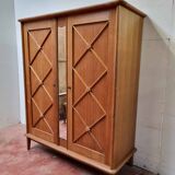 Cross-braced wardrobe