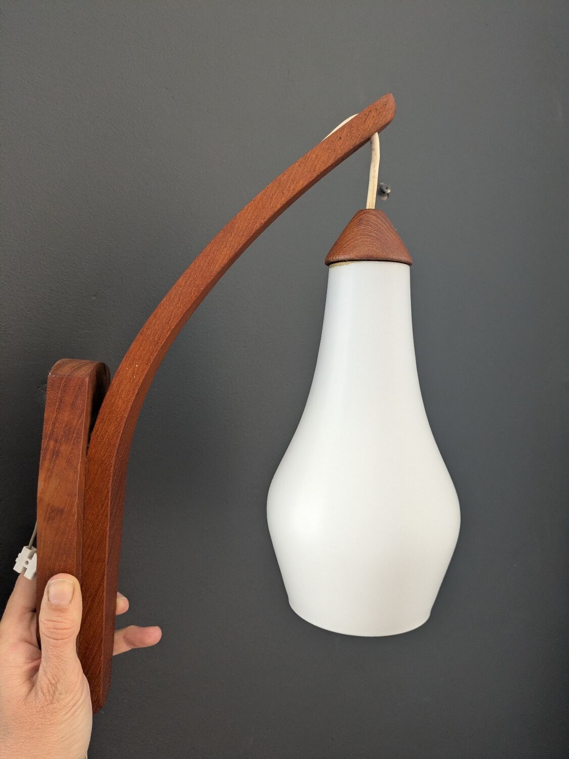 Teak wall lamp Uno and Osten Kristiansson 60'