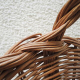 Old light wicker log basket