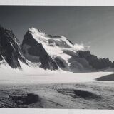 Barre des Écrins photograph, vintage silver print, 40 x 25 cm