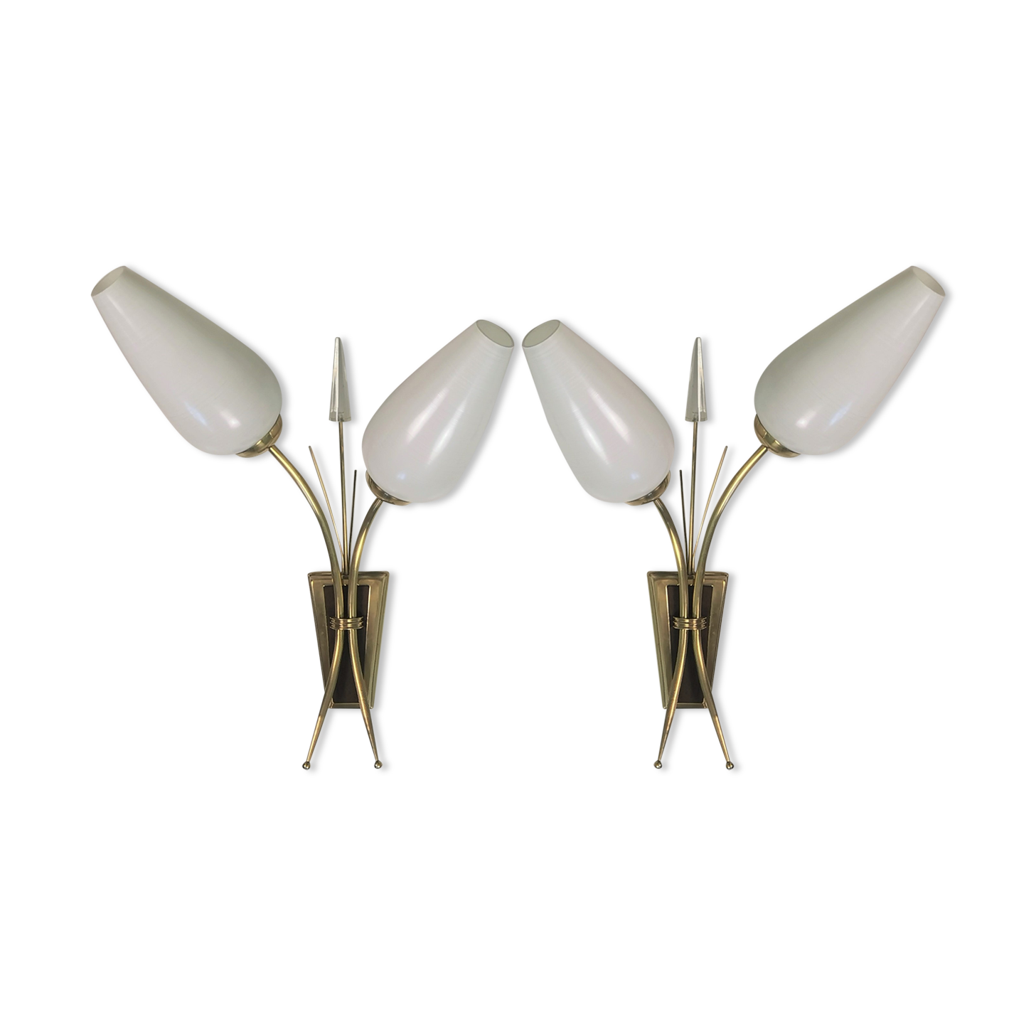 Vintage brass sconces