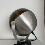 Vintage brown chrome ball lamp 70s eyeball Dijkstra