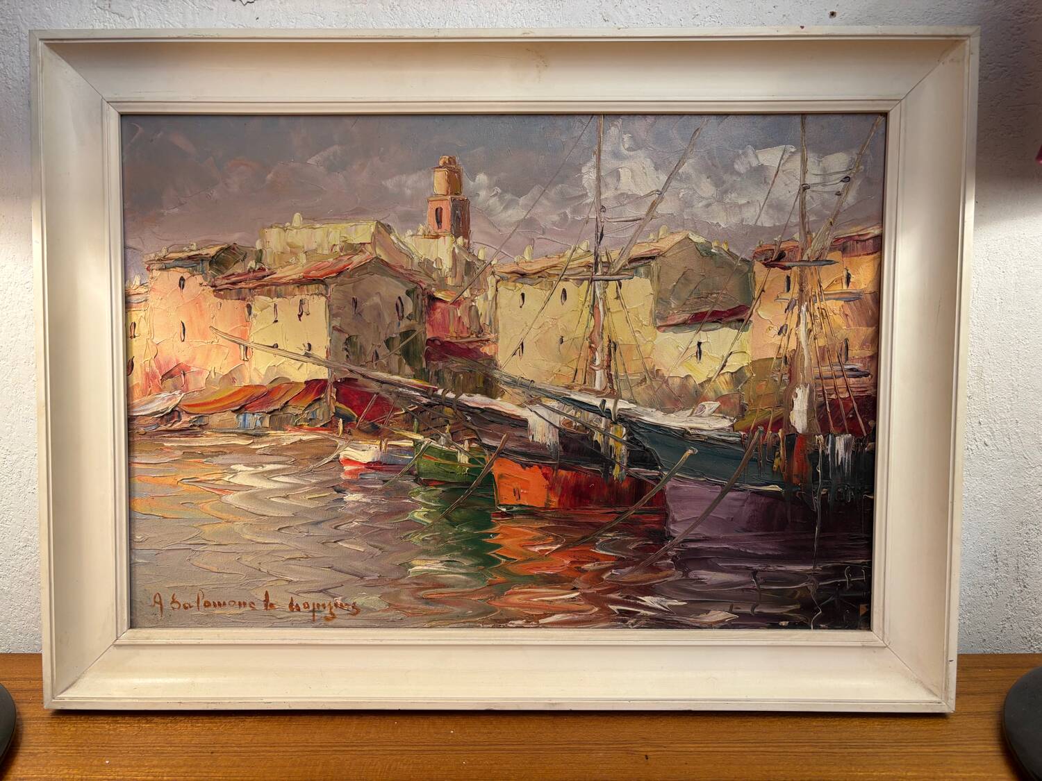 Oil painting on canvas by Salomon Le Tropézien