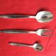 silver metal cutlery 21 pieces