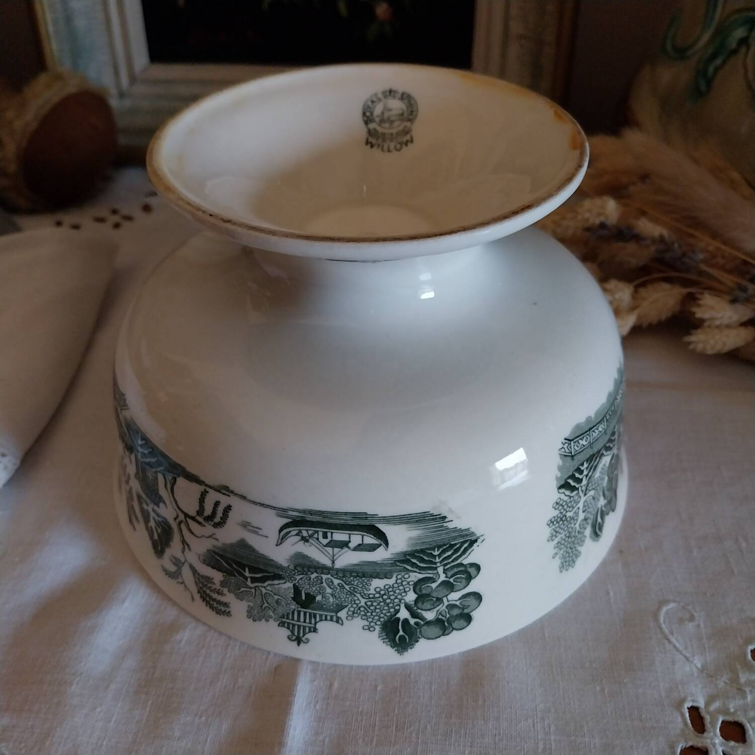 Large bowl from the Royal Sphinx Willow model buffet.
