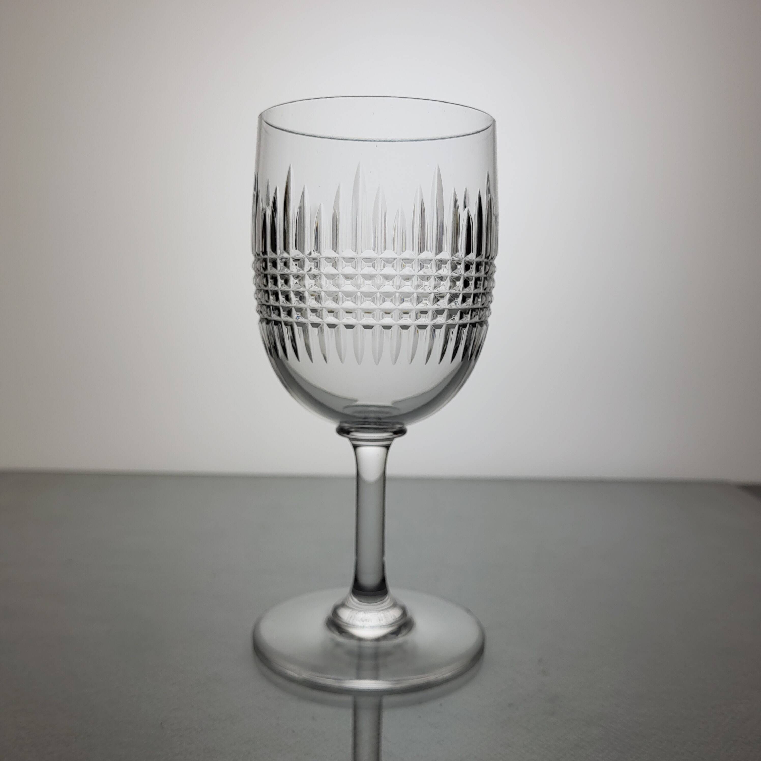 6 Baccarat crystal water/wine glasses Nancy model