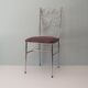 Chaise en laiton, Italie des années 1950