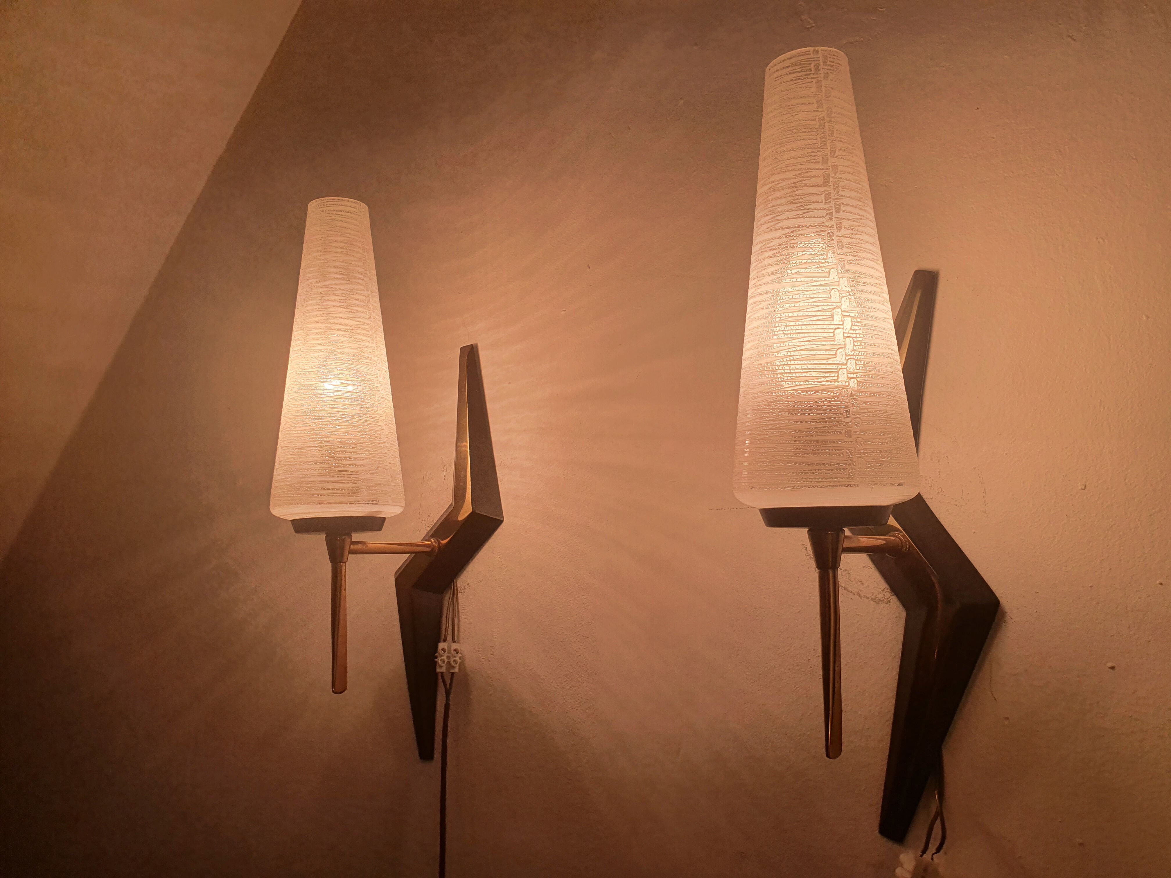 Pair of vintage appliques from Maison Arlus 60s