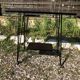 Harness Table Hifi On Wheels Feet Eiffel Metal Black Vintage