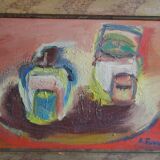 Antoine Ferrari (1910 1995) Still life Oil painting on canvas