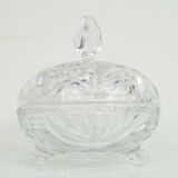 Bohemian cut glass jar 1960s