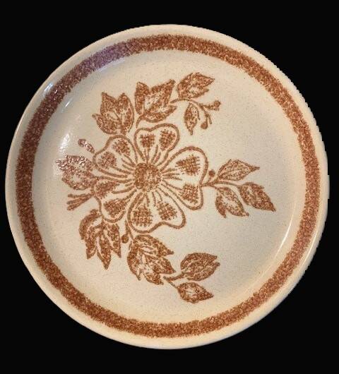 “Vintage” earthenware plates 6 flat & 6 deep