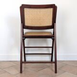 Vintage caned folding chair