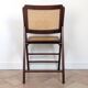 Chaise pliante vintage cannée