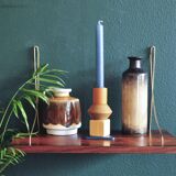 Narrow beige and black vase Denmark
