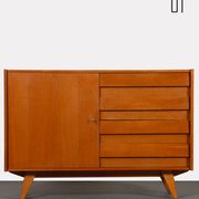 Vintage oak storage by Jiri Jiroutek, model U-458, 1960