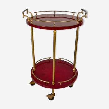 Aldo Tura barcart red round