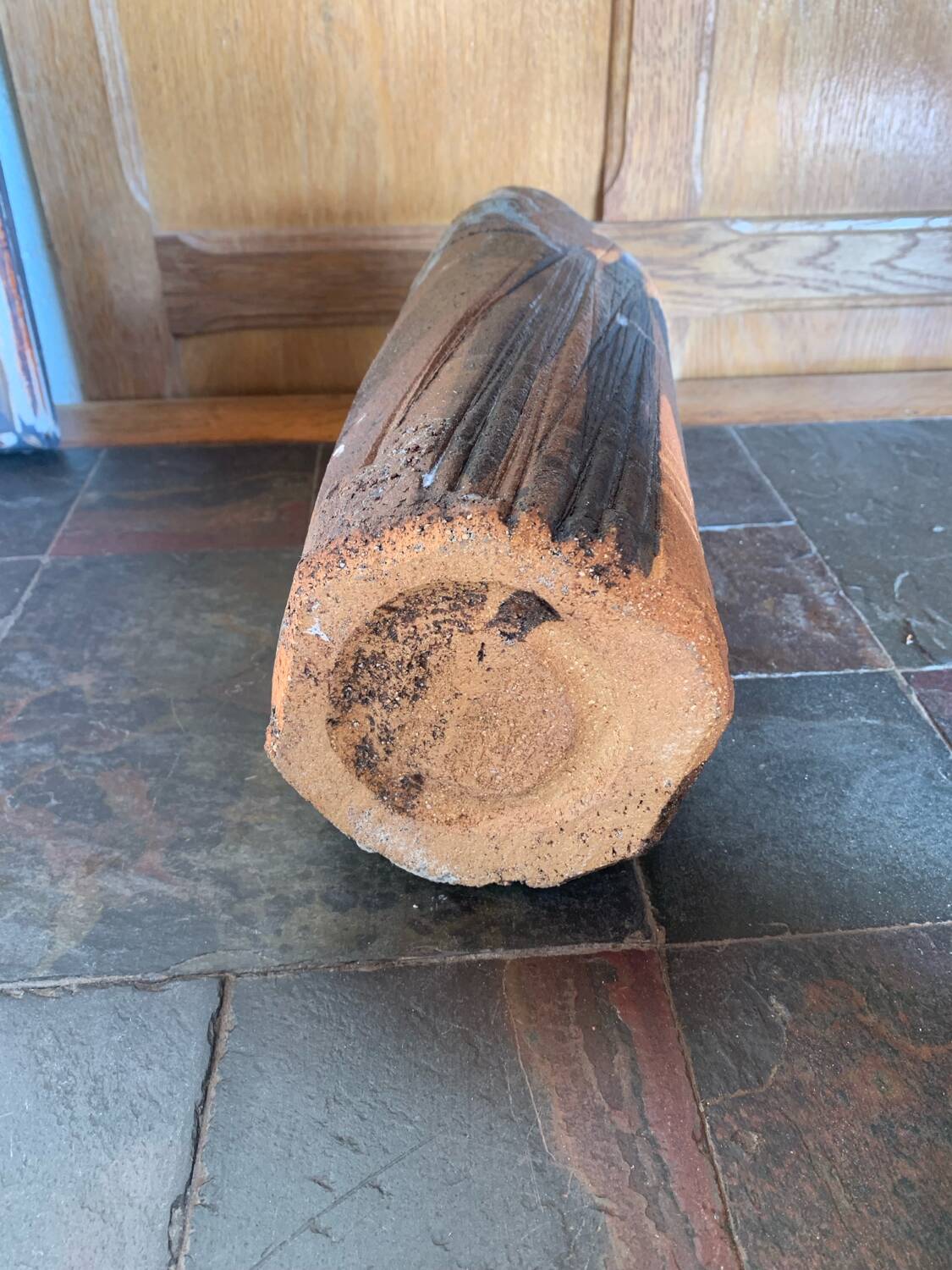 Sculptural stoneware vase — French studio pottery, 1960s/70s