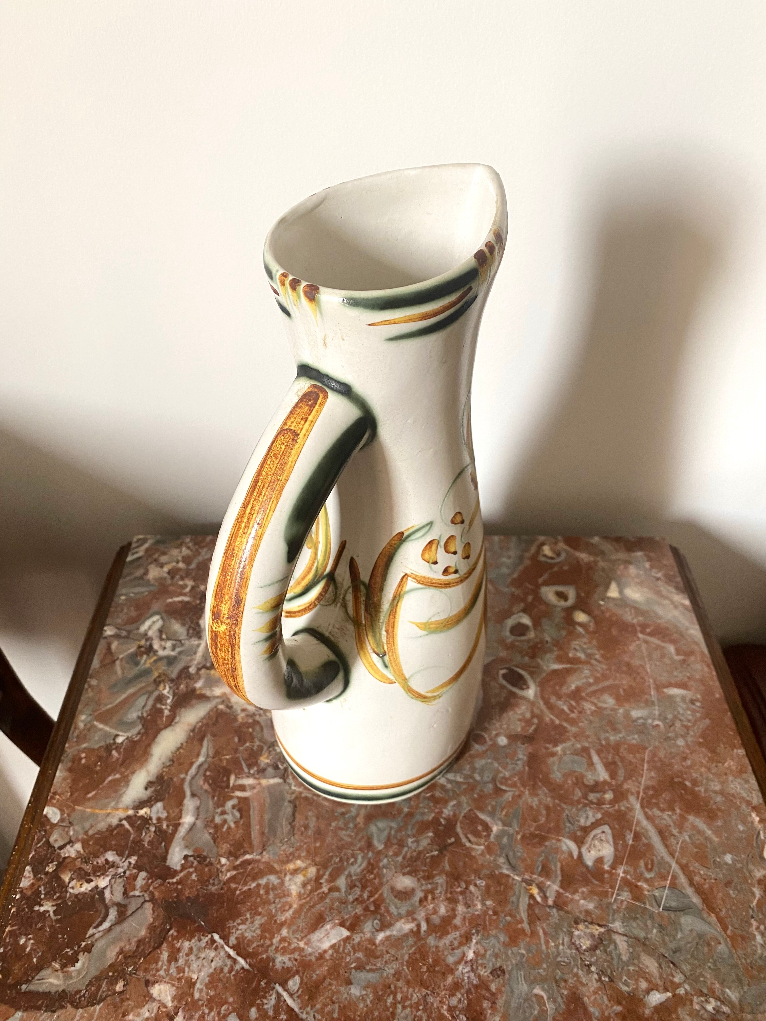 Vintage hand-painted ceramic vase